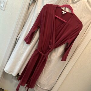 Lularoe wrap dress magenta